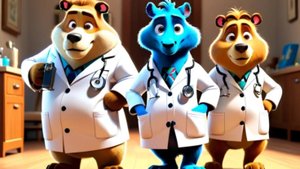 Сказка для малышей про Больницу для зверюшек