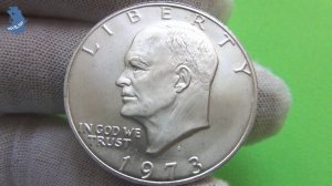 США .1 доллар Эйзенхауэра 1973 года буква S. #918