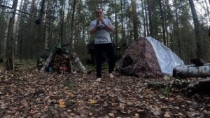 Строительство бытовки на таёжной речке. Часть первая.