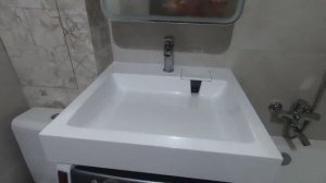 Раковина над стиральной машиной. Сборка и установка.