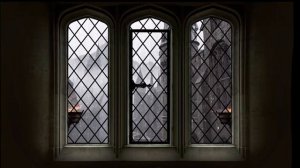 Hogwarts Castle Window Ambience Gentle Rain Projector Background Harry Potter Ambience