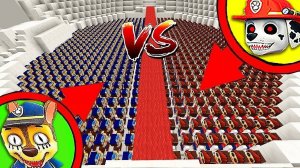 1000 МАРШАЛ ПРОТИВ 1000 ГОНЩИК EXE ICE SCREAM ЗАЩИЩАЕТ ДЕРЕВНЮ ЖИТЕЛЕЙ МАЙНКРАФТ ЩЕНЯЧИЙ ПАТРУЛЬ