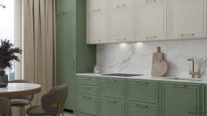 Кухня Агата Грин от компании "Шкафулькин"