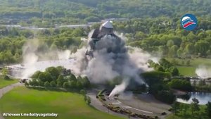 Взрыв, который запомнится: в Нью-Джерси эпично подорвали 25-этажный отель