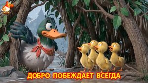 Мама утка с утятами и как Добро всегда побеждает зло 🦆🐺😮 эпизод 1