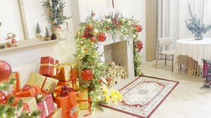 Новогодний интерьер в фотозале Лира