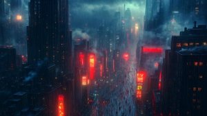 Lost in the City That Never Sleeps ｜ Relaxing Sci-Fi Ambience