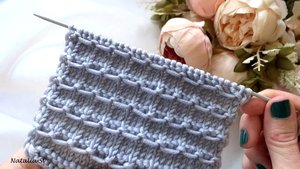 Узор спицами для шапок, шарфов, кардиганов, детских изделий и т.д. Мастер - класс