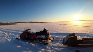 Рыбалка на Енисее. Мы вновь на льду. 15