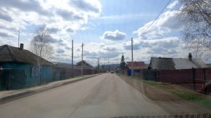 дорога через село Зыково, Красноярский край