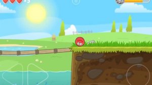 Прохождение 1-2 уровня игры красный шарик - red ball 4
