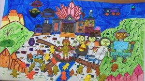 Учащиеся 75 школы победили в «Снежных мультяриках», нарисовав «Наше счастливое завтра»