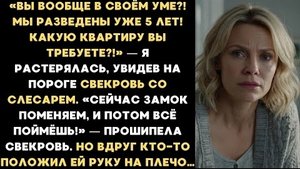 ИСТОРИЯ ИЗ ЖИЗНИ/Мы разведены  уже 5 лет, какую квартиру вы требуете,- ответила я свекрови