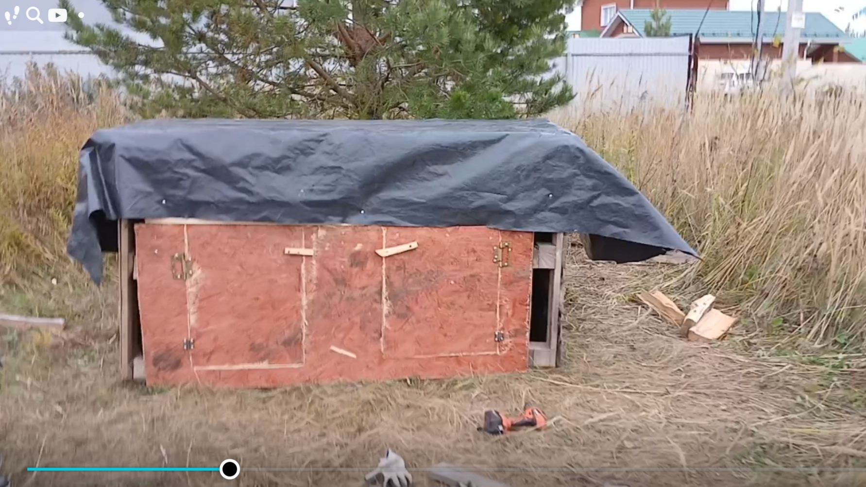 строим деревянный дом день 5 ни фига не 5-ый день мы строили 1 мес. и 10 дн. отметили новоселье