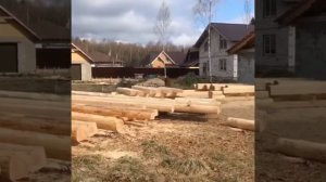 Отзыв клиента. Привезли нестандартные бревна сосны для строительства