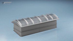 Зенитный фонарь дымоудаления Хаммер