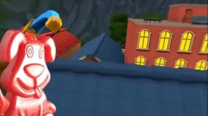 Котик веселится в городе вместе с желейным псом Стасиком Игра - Cat in town VR