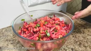 Очень вкусный и простой в приготовлении винегрет.