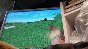 Мой первый ролик на компьютере играю в Minecraft ссылка на Telegram в описании данного ролика тачпак