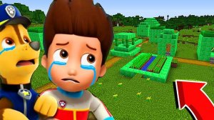 РАЙДЕР И ГОНЩИК НАШЁЛ ЭТУ ДЕРЕВНЮ ИЗ ИЗУМРУДОВ В МАЙНКРАФТ 100% ТРОЛЛИНГ ICE SCREAM ЩЕНЯЧИЙ ПАТРУЛЬ