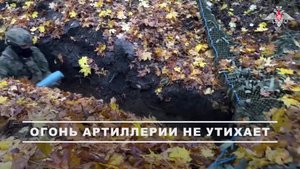 00:00 Расчеты самоходных гаубиц «Гвоздика» группировки войск «Север» уничтожили замаскированные п...