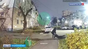 Хотел отобрать сумочку: в Уфе камеры зафиксировали нападение на женщину