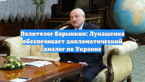 Политолог Барынкин: Лукашенко обеспечивает дипломатический диалог по Украине