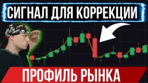 Как определить коррекцию в трейдинге используя профиль рынка | Сигналы коррекции на бирже