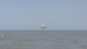 Полет на парашюте над Азовским морем в станице Голубицкая