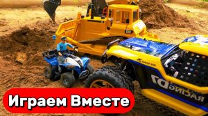 МУЛЬТИКИ ПРО МАШИНКИ ДЛЯ ДЕТЕЙ 🚗 ИГРАЕМ В СТОИТЕЛЬНЫЕ МАШИНКИ И ПОЛИЦЕЙСКИЕ ИГРУШКИ
