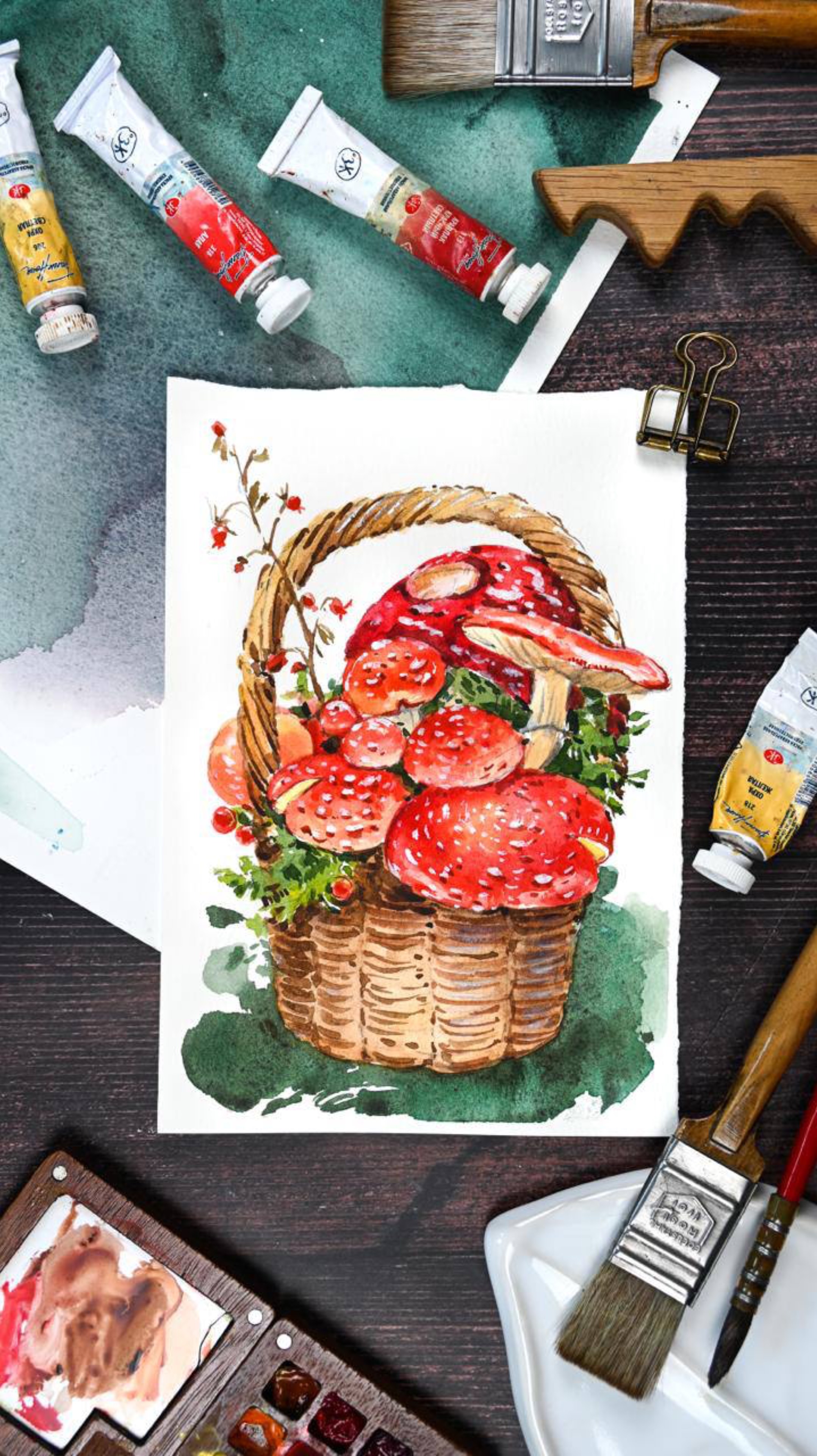 Продолжаем рисовать осенние сюжеты в клубе! смотреть онлайн