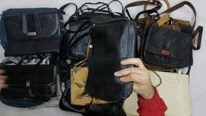 40394 Сумки винтаж кожаные, 3пак, borse 1/2, секонд (vintage/extra) оптом