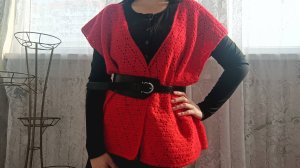 ЖИЛЕТ КРЮЧКОМ РОМБЫ🧶