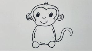 Обезьянка. Рисуем Вместе.