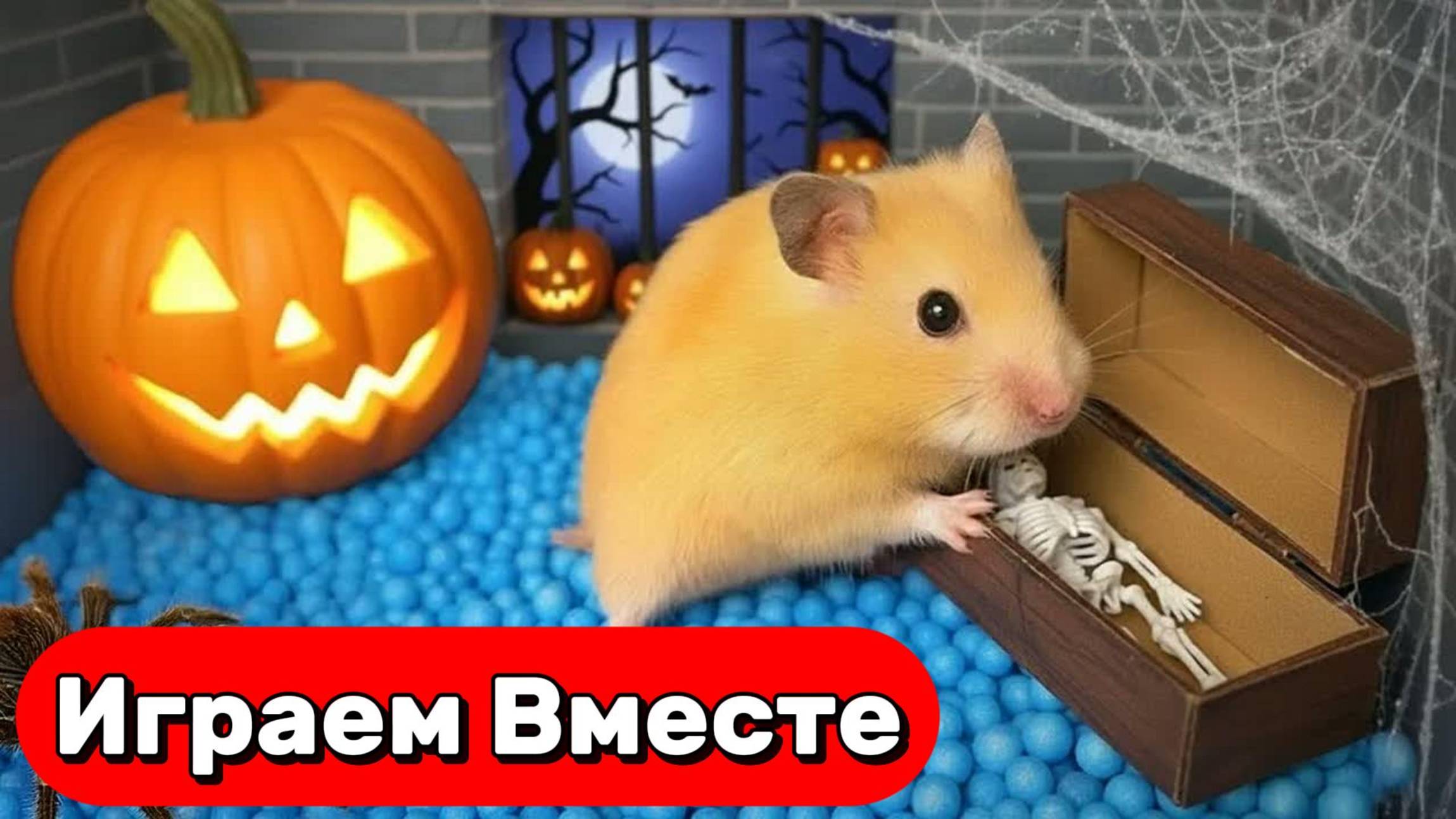 СТРАШНЫЙ ЛАБИРИНТ С ПРИВЕДЕНИЯМИ И ЛОВУШКАМИ ДЛЯ ХРАБРОГО ХОМЯКА 🐹 ВИДЕО ДЛЯ ДЕТЕЙ ПРО ХОМЯКА