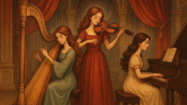 Нежные мелодии арфы, скрипки и фортепиано помогут расслабиться и настроиться на сон