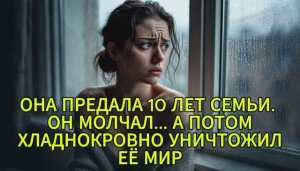 ОНА ПРЕДАЛА 10 ЛЕТ СЕМЬИ. ОН МОЛЧАЛ... А ПОТОМ ХЛАДНОКРОВНО УНИЧТОЖИЛ ЕЁ МИР