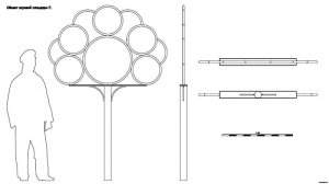 Объект игровой площадки F. Playground object F. Drawings.