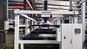 Автоматизированная линия лазерной резки листового металла Senfeng L (SF3015HL) со складом хранения