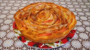 Яблочный пирог ЧАЙНАЯ РОЗА пирог с яблоками рецепт ВКУСНЫЙ КРАСИВЫЙ ПИРОГ