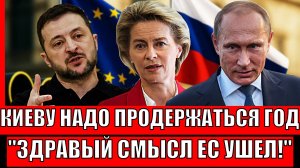 Киеву надо продержаться хотя бы год// Здравый смысл Европы нарушен! Всё идёт по плану Путина