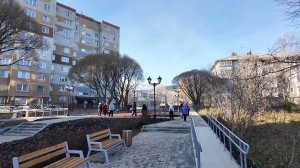 Новый сквер, расположенный ниже кинотеатра «Космос» прошёл общественную приёмку