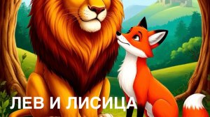 Басня «ЛЕВ И ЛИСИЦА».