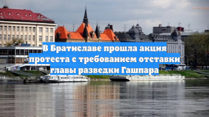 В Братиславе прошла акция протеста с требованием отставки главы разведки Гашпара