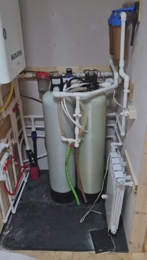 Система очистки, фильтрации воды от железа и сероводорода. Оксидайзер. Полная версия. СамАРТстрой.