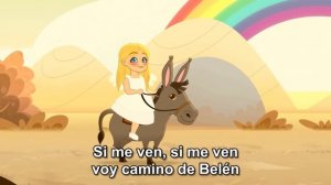 Mi Burrito Sabanero, Juana, Villancico Animado - Mundo Canticuentos (Con subtítulos)