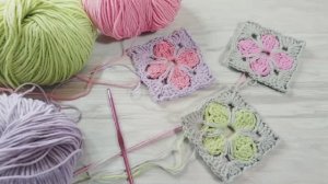 Мотив крючком для детского одеяла - Вязание крючком