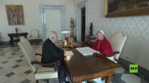 البابا ليو الرابع عشر يستقبل محمود عباس في الفاتيكان