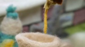 Мультик в технике сухого валяния.