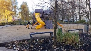 Сквер под моим окном.🍁Прогулка,обзор,очарование осени.